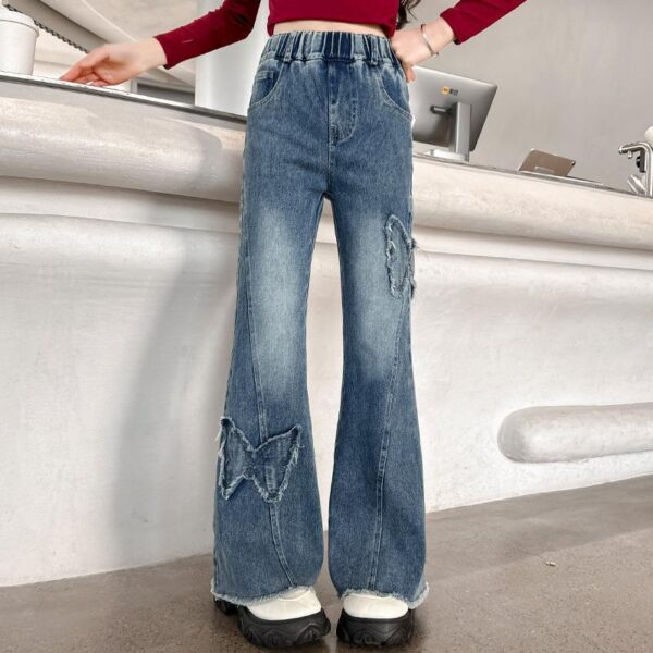 Girls' Casual Stretch All-match Denim Jeans