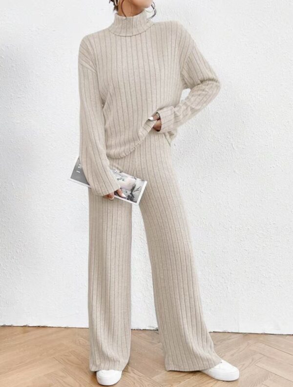 Wide Leg Pants Home Suit Two-piece Set