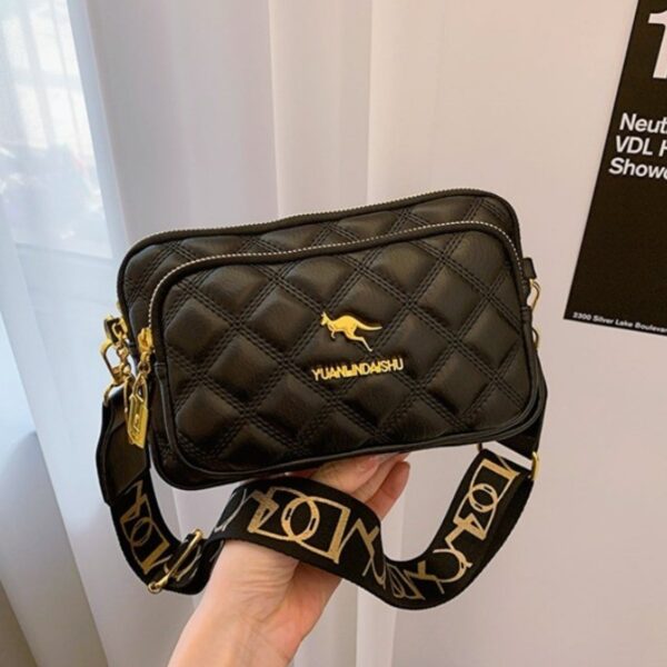 Korean Style Elegant Diamond Patterned Phone Bag Chic And Casual Shoulder Crossbody Bag