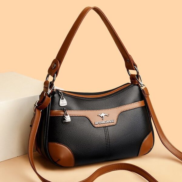 Contrasting-Color Shoulder Bag For Women